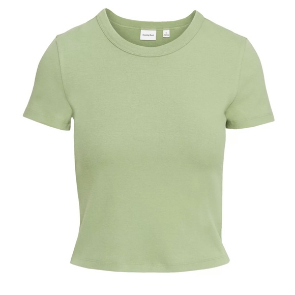 Aritzia Sunday Best Little Ribbed T-Shirt - Picture 1 of 8